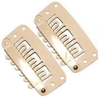 Hair Extension Clips - Blonde Small - 12 Pack